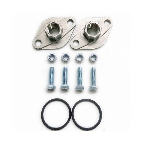 Flanges Potable Water Installation, 1 1/4" Stainless Steel Flange Kit